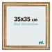 Photo Frame 35x35cm Gold Antique MDF Lazio Front Size | Yourdecoration.co.uk