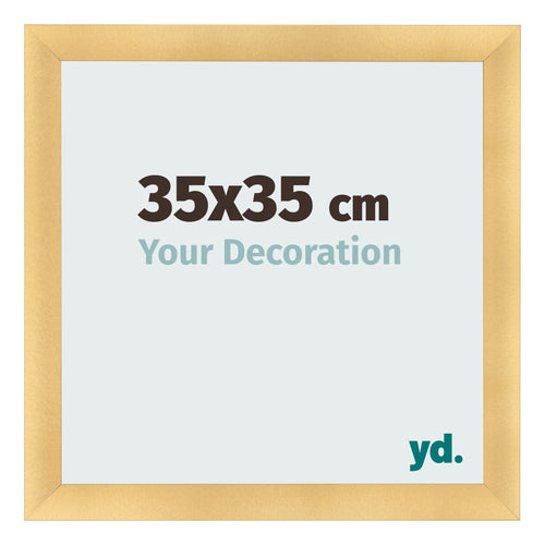 Photo Frame 35x35cm Gold Vintage MDF Pisa Front Size | Yourdecoration.co.uk