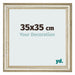 Photo Frame 35x35cm Metallic Gloss MDF Lazio Front Size | Yourdecoration.co.uk