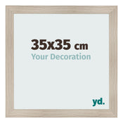 Photo Frame 35x35cm Oak Rustic MDF Pisa Front Size | Yourdecoration.co.uk