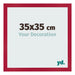 Photo Frame 35x35cm Red MDF Bologna Front Size | Yourdecoration.co.uk