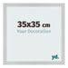 Photo Frame 35x35cm Stainless Steel MDF Bologna Front Size | Yourdecoration.co.uk