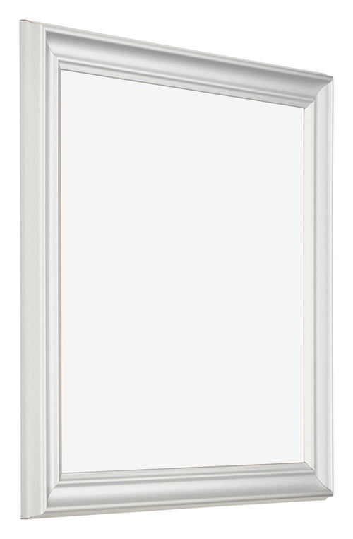 Photo Frame 35x35cm White Swept MDF Lazio Front Oblique | Yourdecoration.co.uk