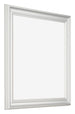 Photo Frame 35x35cm White Swept MDF Lazio Front Oblique | Yourdecoration.co.uk
