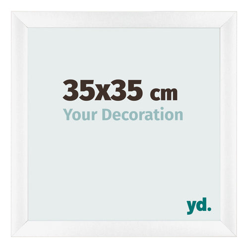 Photo Frame 35x35cm White Vintage MDF Pisa Front Size | Yourdecoration.co.uk