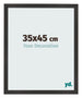 Photo Frame 35x45 cm Black Matte MDF Bologna Front Size | Yourdecoration.co.uk
