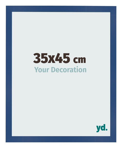 Photo Frame 35x45 cm Dark Blue MDF Bologna Front Size | Yourdecoration.co.uk