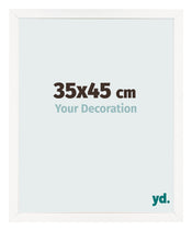 Photo Frame 35x45 cm White High Gloss MDF Bologna Front Size | Yourdecoration.co.uk