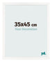 Photo Frame 35x45 cm White High Gloss MDF Bologna Front Size | Yourdecoration.co.uk