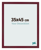 Photo Frame 35x45 cm Wine Red Swept MDF Bologna Front Size | Yourdecoration.co.uk