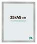 Photo Frame 35x45cm Aluminum Brushed MDF Bologna Front Size | Yourdecoration.co.uk