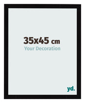 Photo Frame 35x45cm Black High Gloss MDF Bologna Front Size | Yourdecoration.co.uk