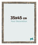 Photo Frame 35x45cm Blue Gold Melange MDF Bologna Front Size | Yourdecoration.co.uk