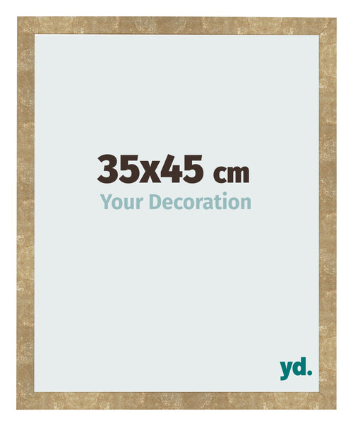 Photo Frame 35x45cm Gold Antique MDF Bologna Front Size | Yourdecoration.co.uk