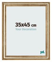 Photo Frame 35x45cm Gold Antique MDF Lazio Front Size | Yourdecoration.co.uk