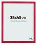 Photo Frame 35x45cm Red MDF Bologna Front Size | Yourdecoration.co.uk