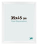 Photo Frame 35x45cm White Vintage MDF Pisa Front Size | Yourdecoration.co.uk