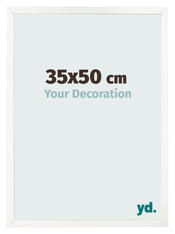 Photo Frame 35x50 cm White High Gloss MDF Bologna Front Size | Yourdecoration.co.uk