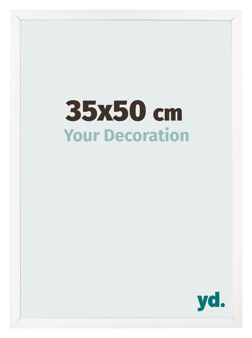 Photo Frame 35x50 cm White High Gloss MDF Bologna Front Size | Yourdecoration.co.uk
