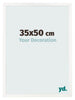Photo Frame 35x50 cm White High Gloss MDF Bologna Front Size | Yourdecoration.co.uk