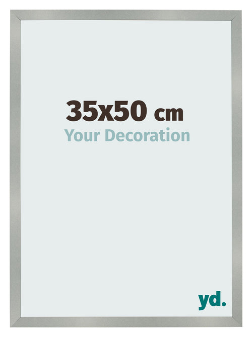 Photo Frame 35x50cm Aluminum Brushed MDF Bologna Front Size | Yourdecoration.co.uk