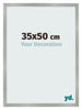 Photo Frame 35x50cm Aluminum Brushed MDF Bologna Front Size | Yourdecoration.co.uk
