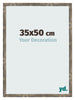 Photo Frame 35x50cm Blue Gold Melange MDF Bologna Front Size | Yourdecoration.co.uk
