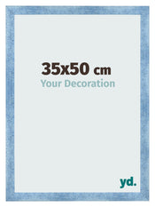 Photo Frame 35x50cm Clear Blue Swept MDF Pisa Front Size | Yourdecoration.co.uk