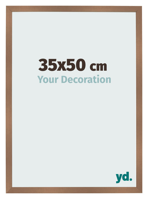 Photo Frame 35x50cm Copper Design MDF Bologna Front Size | Yourdecoration.co.uk