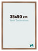 Photo Frame 35x50cm Copper Design MDF Bologna Front Size | Yourdecoration.co.uk