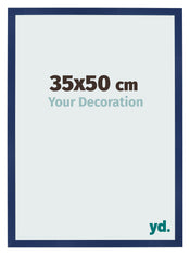 Photo Frame 35x50cm Dark Blue Swept MDF Bologna Front Size | Yourdecoration.co.uk