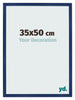 Photo Frame 35x50cm Dark Blue Swept MDF Bologna Front Size | Yourdecoration.co.uk