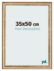 Photo Frame 35x50cm Gold Antique MDF Lazio Front Size | Yourdecoration.co.uk