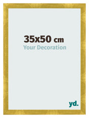 Photo Frame 35x50cm Gold Vintage MDF Pisa Front Size | Yourdecoration.co.uk