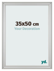 Photo Frame 35x50cm Silver Matte MDF Lazio Front Size | Yourdecoration.co.uk