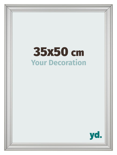 Photo Frame 35x50cm Silver Matte MDF Lazio Front Size | Yourdecoration.co.uk