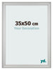 Photo Frame 35x50cm Silver Matte MDF Lazio Front Size | Yourdecoration.co.uk