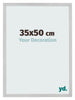 Photo Frame 35x50cm Stainless Steel MDF Bologna Front Size | Yourdecoration.co.uk