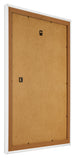 Photo Frame 35x50cm White Swept MDF Lazio Back Oblique | Yourdecoration.co.uk