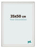 Photo Frame 35x50cm White Swept MDF Lazio Front Size | Yourdecoration.co.uk