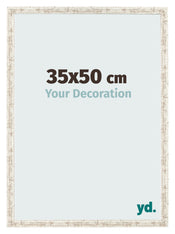 Photo Frame 35x50cm White Vintage MDF Bologna Front Size | Yourdecoration.co.uk
