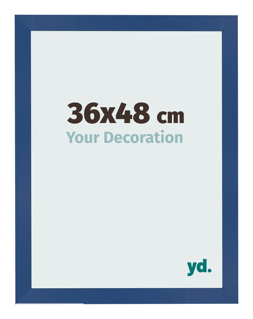 Photo Frame 36x48 cm Dark Blue MDF Bologna Front Size | Yourdecoration.co.uk