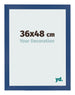 Photo Frame 36x48 cm Dark Blue MDF Bologna Front Size | Yourdecoration.co.uk