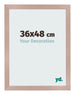 Photo Frame 36x48 cm Dusty Pink MDF Bologna Front Size | Yourdecoration.co.uk