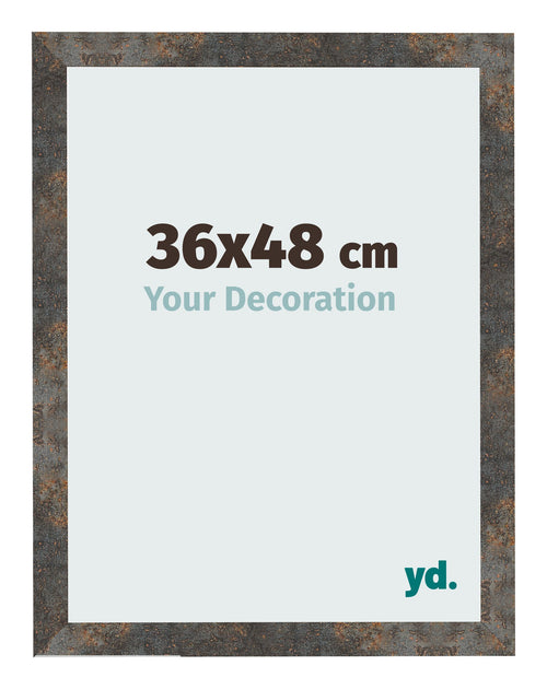 Photo Frame 36x48 cm Oxidized Metal MDF Bologna Front Size | Yourdecoration.co.uk