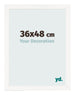 Photo Frame 36x48 cm White High Gloss MDF Bologna Front Size | Yourdecoration.co.uk