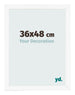 Photo Frame 36x48 cm White Matte MDF Bologna Front Size | Yourdecoration.co.uk