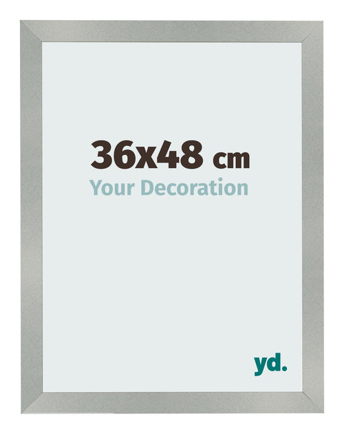 Photo Frame 36x48cm Aluminum Brushed MDF Bologna Front Size | Yourdecoration.co.uk