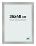 Photo Frame 36x48cm Aluminum Brushed MDF Bologna Front Size | Yourdecoration.co.uk