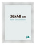 Photo Frame 36x48cm Aluminum Brushed MDF Pisa Front Size | Yourdecoration.co.uk